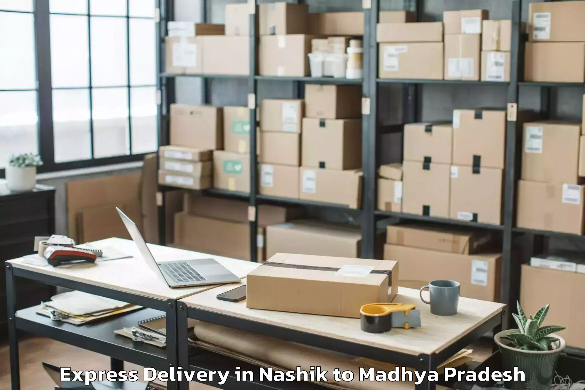 Get Nashik to Kailaras Express Delivery